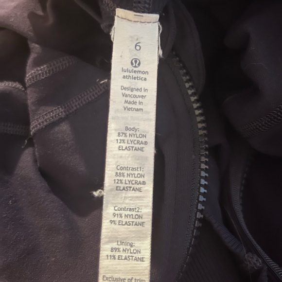 Used Lululemon Navy Coolmax Jacket - Picture 5 of 5
